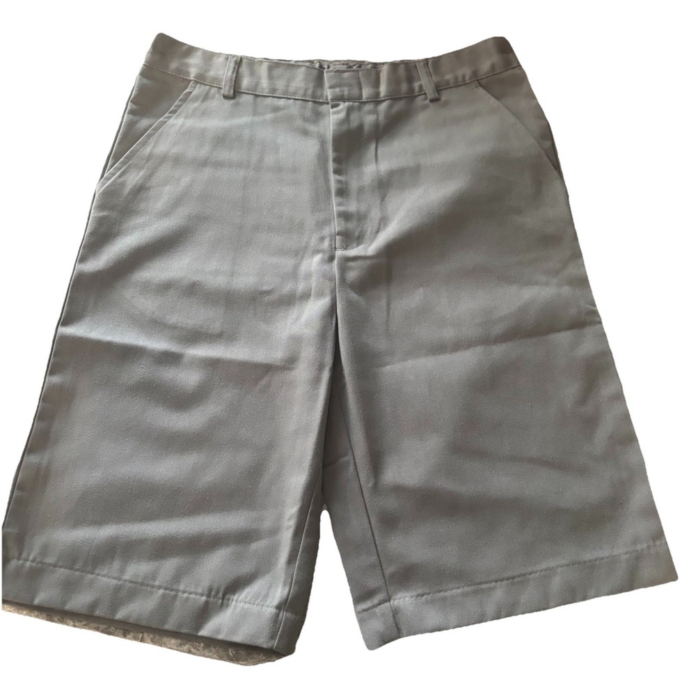 Unik Boys Gray Size 14 Uniform Shorts 10.75" Inseam